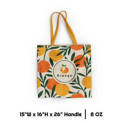 8 oz Cotton Canvas Bag-"15""W x 16""H x 26""Handle