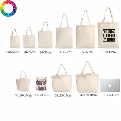 Natural Canvas Tote-Multiple Sizes